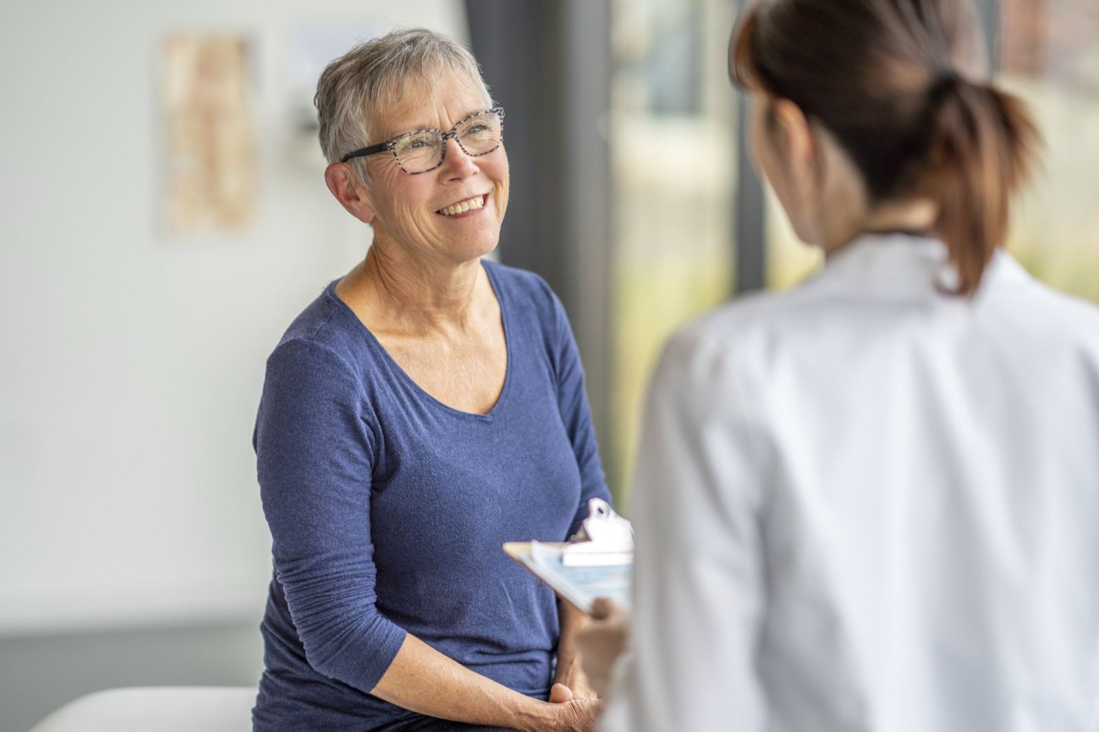 Provider speaking with a patient